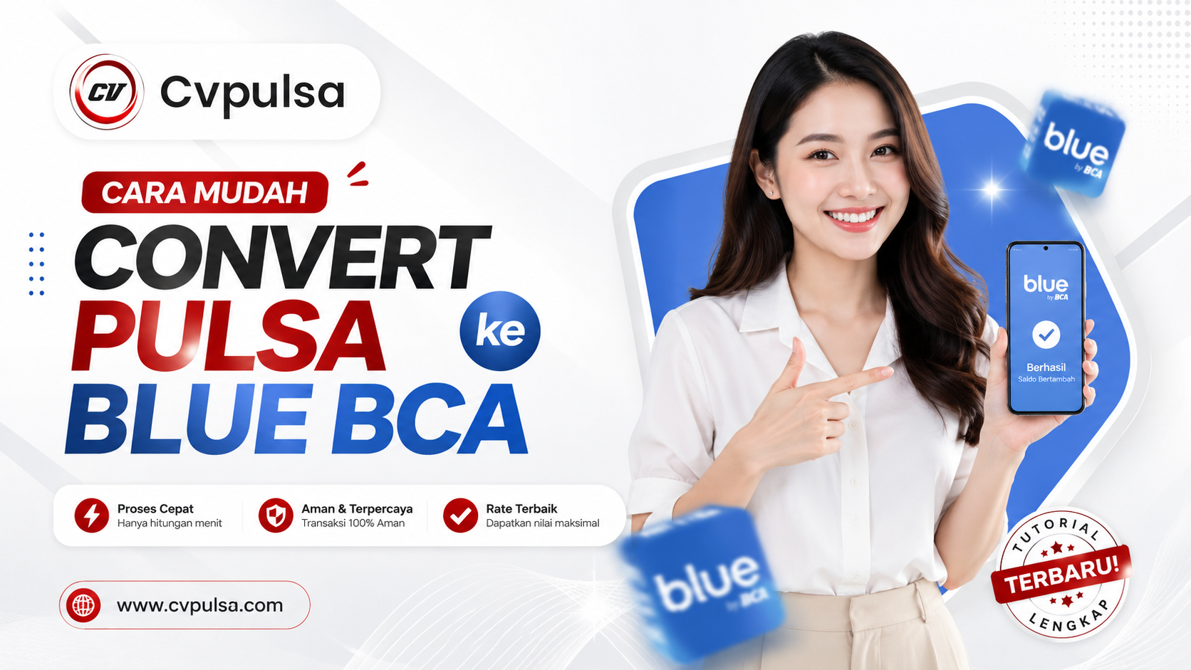 Cara Mudah Convert Pulsa ke Blue BCA