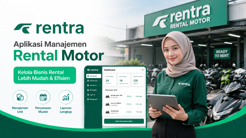 Aplikasi Manajemen Rental Motor Terbaik untuk Kelola Stok & Sewa