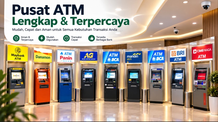 cara setor tunai di atm bri,bni,bca,mandiri